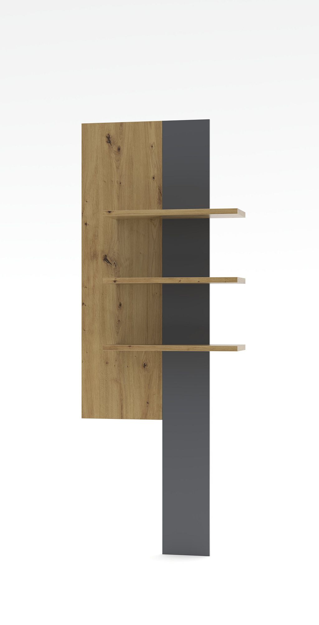 Nábytek do obývacího pokoje ANCOS I._ závěsný stěnový panel _ rozměry š/v/h_ 70/181/24 cm_ čelní pohled_ obr. 10 Nábytek do obývacího pokoje ANCOS I._ závěsný stěnový panel _ rozměry š/v/h_ 70/181/24 cm_ čelní pohled_ obr. 10