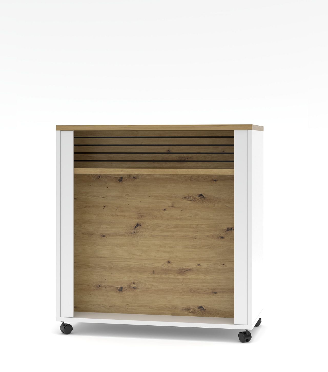 Nábytek do obývacího pokoje FREMONT_ pojízdný "Kombi element" 40 C5 HW 63_ rozměry š/v/h_ 105/112/53 cm_ zadní strana_ obr. 13 Nábytek do obývacího pokoje FREMONT_ pojízdný "Kombi element" 40 C5 HW 63_ rozměry š/v/h_ 105/112/53 cm_ zadní strana_ obr. 13