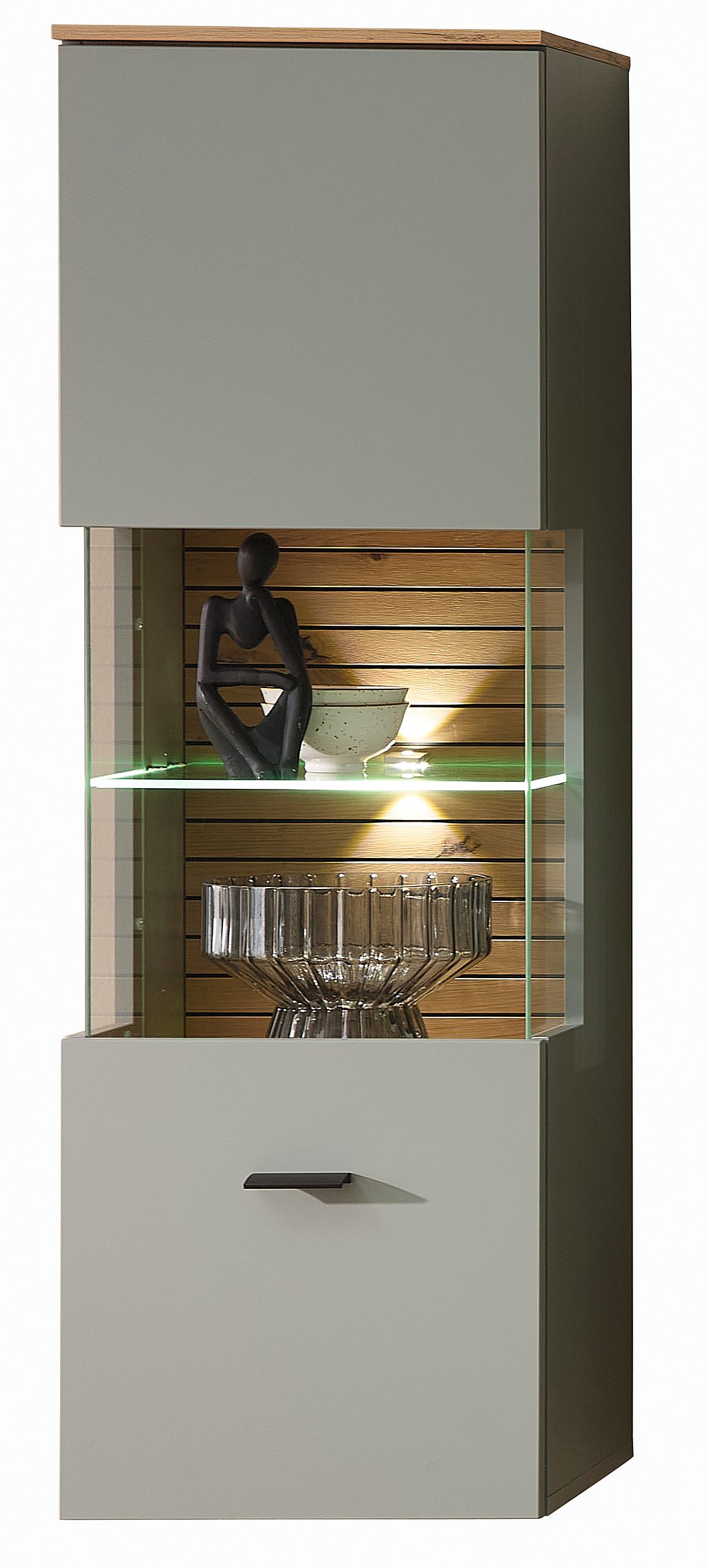 Nábytek do obývacího pokoje ALBA I._ závěsná vitrina 10 S1 99 10_ rozměry š/v/h_ 40/124/36 cm_ včetně LED osvětlení_ obr. 4 Nábytek do obývacího pokoje ALBA I._ závěsná vitrina 10 S1 99 10_ rozměry š/v/h_ 40/124/36 cm_ včetně LED osvětlení_ obr. 4