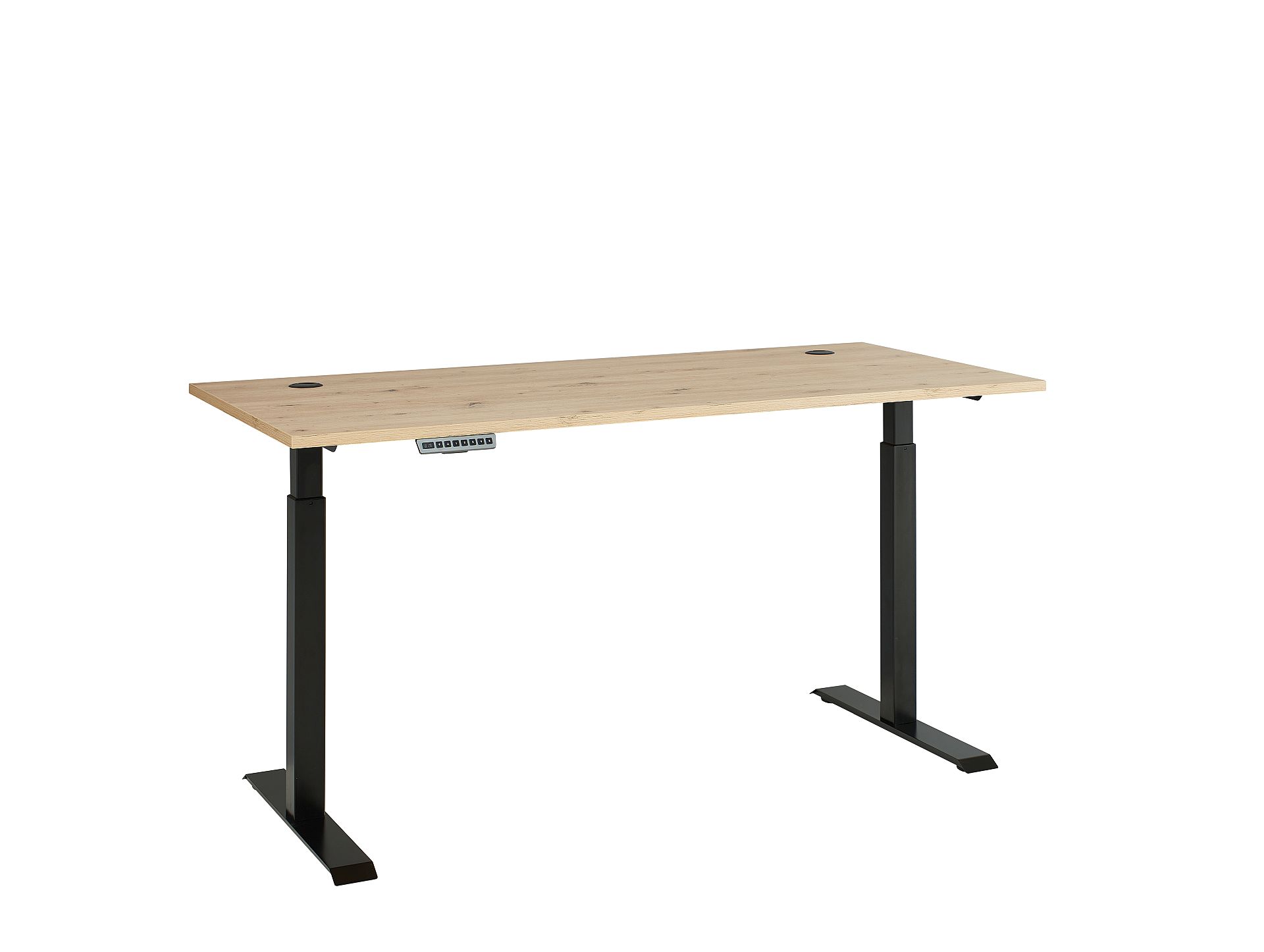 Nábytek do pracovny a kanceláře VANCOUVER GH_ psací stůl rohový 50 35 GH 25_ rozměry š/v/h_ 160/72/77 cm_ s výškově nastavitelnou pracovní deskou stolu od 72 cm do 120 cm, včetně motoru s paměťovou funkcí_ ve fázi polohování_ obr. 22 Nábytek do pracovny a kanceláře VANCOUVER GH_ psací stůl rohový 50 35 GH 25_ rozměry š/v/h_ 160/72/77 cm_ s výškově nastavitelnou pracovní deskou stolu od 72 cm do 120 cm, včetně motoru s paměťovou funkcí_ ve fázi polohování_ obr. 22
