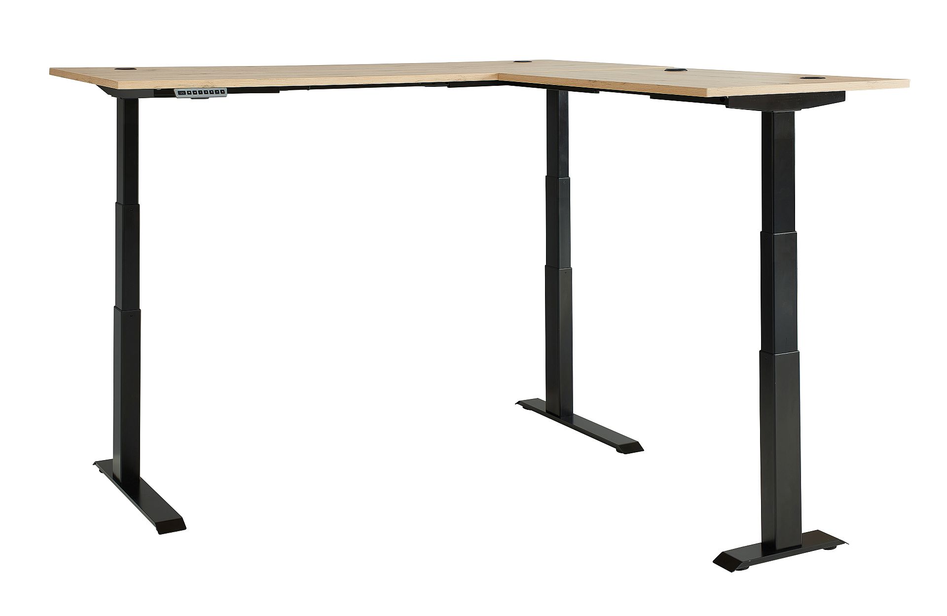 Nábytek do pracovny a kanceláře VANCOUVER GH_ psací stůl rohový 50 35 GH 26_ rozměry š/v/h_ 185/64/177 cm_ s výškově nastavitelnou pracovní deskou stolu od 64 cm do 129 cm, včetně 2 motorů s paměťovou funkcí_ ve fázi polohování_ obr. 42 Nábytek do pracovny a kanceláře VANCOUVER GH_ psací stůl rohový 50 35 GH 26_ rozměry š/v/h_ 185/64/177 cm_ s výškově nastavitelnou pracovní deskou stolu od 64 cm do 129 cm, včetně 2 motorů s paměťovou funkcí_ ve fázi polohování_ obr. 42