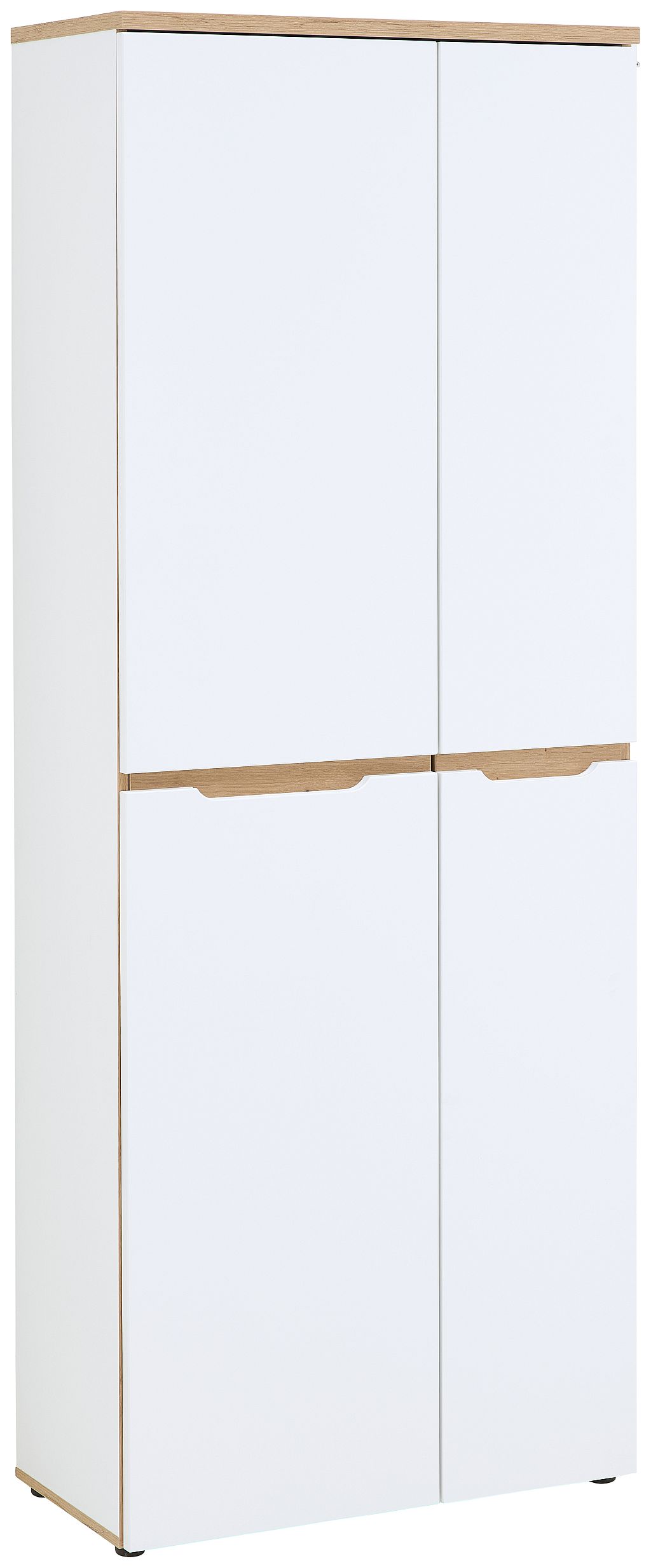 Nábytek do pracovny a kanceláře VANCOUVER WH_ kancelářská skříň 50 35 WH 01_ rozměry š/v/h_ 75/197/38 cm_ šikmý pohled_ obr. 6 Nábytek do pracovny a kanceláře VANCOUVER WH_ kancelářská skříň 50 35 WH 01_ rozměry š/v/h_ 75/197/38 cm_ šikmý pohled_ obr. 6