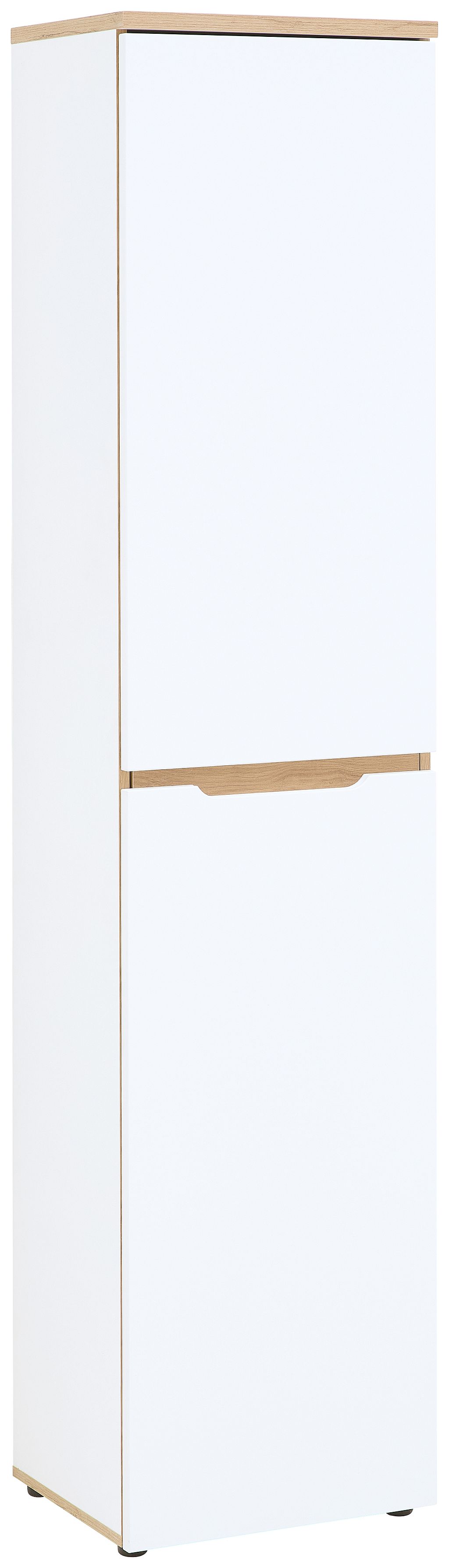 Nábytek do pracovny a kanceláře VANCOUVER WH_ kancelářská skříň 50 35 WH 05_ rozměry š/v/h_ 45/197/38 cm_ šikmý pohled_ obr. 11 Nábytek do pracovny a kanceláře VANCOUVER WH_ kancelářská skříň 50 35 WH 05_ rozměry š/v/h_ 45/197/38 cm_ šikmý pohled_ obr. 11