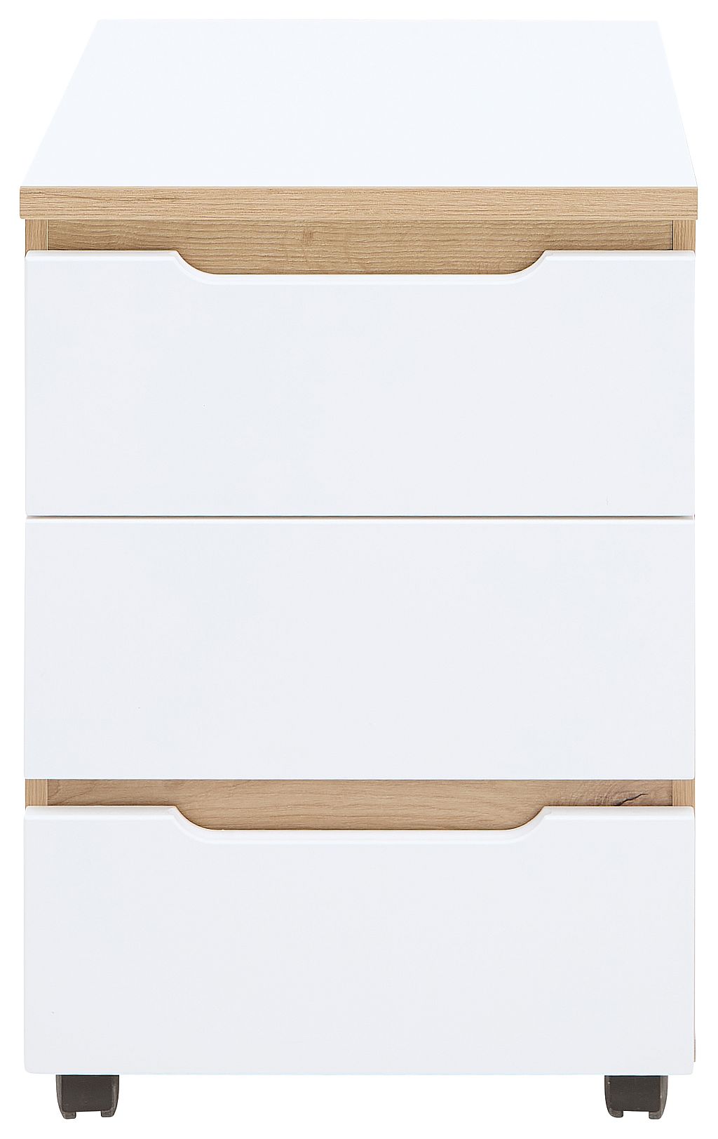 Nábytek do pracovny a kanceláře VANCOUVER WH_ kontejner na kolečkách 50 35 WH 17_ rozměry š/v/h_ 45/66/55 cm_ čelní pohled_ obr. 24 Nábytek do pracovny a kanceláře VANCOUVER WH_ kontejner na kolečkách 50 35 WH 17_ rozměry š/v/h_ 45/66/55 cm_ čelní pohled_ obr. 24