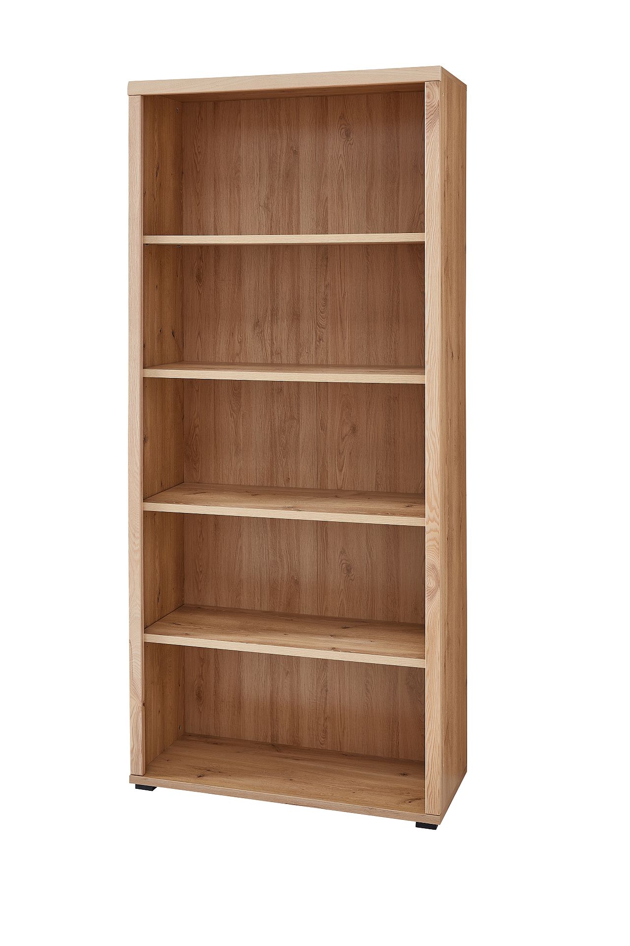 Nábytek do pracovny a kanceláře ATLANTA_ regál 5X 02 HU 06_ rozměry š/v/h_ 90/203/38 cm_ šikmý pohled_ obr. 13 Nábytek do pracovny a kanceláře ATLANTA_ regál 5X 02 HU 06_ rozměry š/v/h_ 90/203/38 cm_ šikmý pohled_ obr. 13
