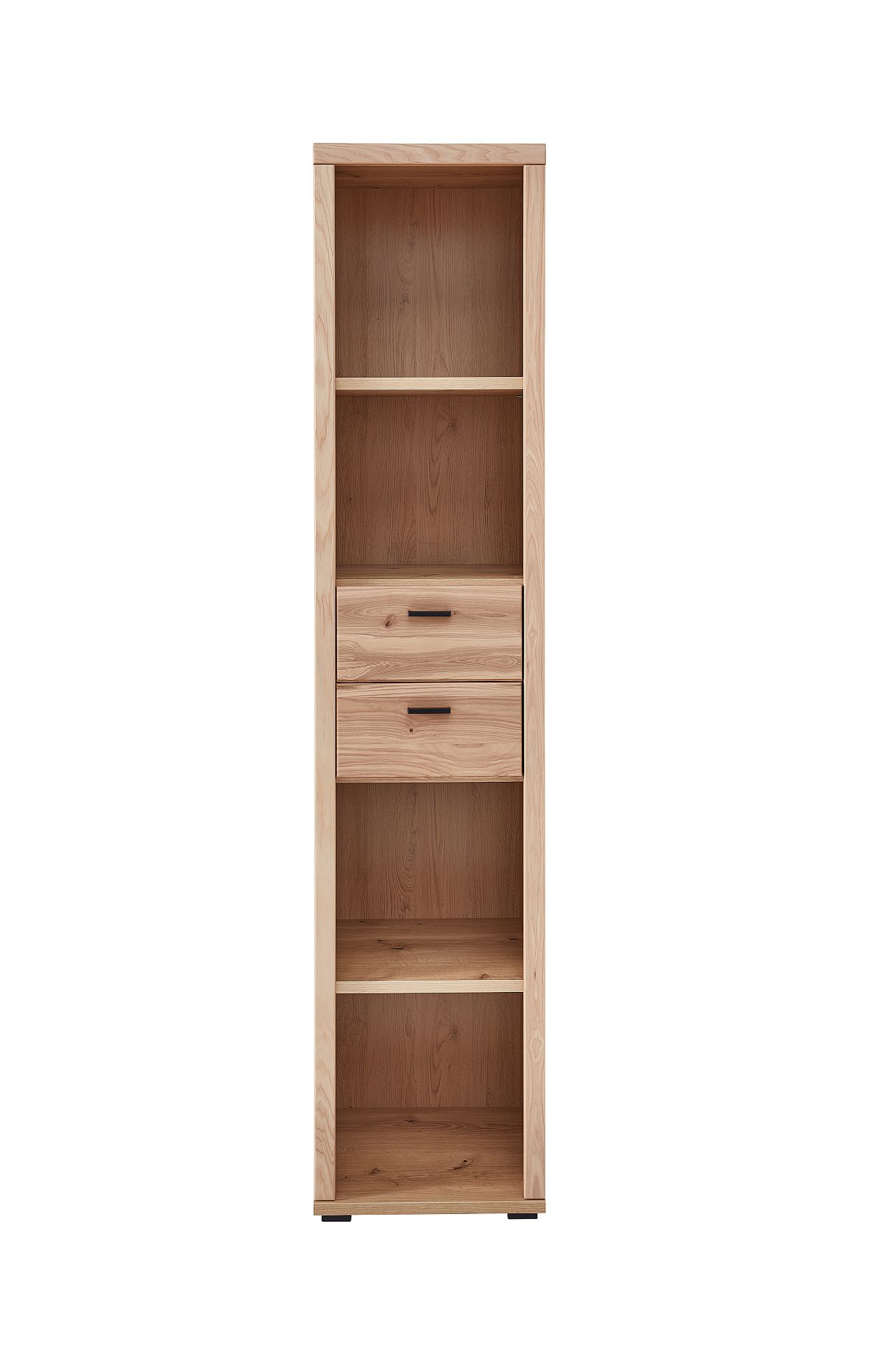Nábytek do pracovny a kanceláře ATLANTA_ regál 5X 02 HU 08_ rozměry š/v/h_ 44/203/38 cm_ čelní pohled_ obr. 14 Nábytek do pracovny a kanceláře ATLANTA_ regál 5X 02 HU 08_ rozměry š/v/h_ 44/203/38 cm_ čelní pohled_ obr. 14