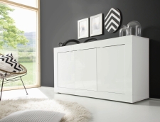 BASICO_sideboard 160 cm_bílý lak, vysoký lesk BASICO_sideboard 160 cm_bílý lak, vysoký lesk