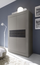 BASICO_highboard_béžový matový melamin / dub wenge dekor BASICO_highboard_béžový matový melamin / dub wenge dekor