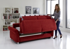Sofa s funkcí na spaní COMFORT SLEEP_šířka sedáku 162 cm, područky tap 21, vzhled polštářů typ A, korpus typ A, plocha na spaní 148 x 200 cm_v látce Kati bordeaux_obr. 13 Sofa s funkcí na spaní COMFORT SLEEP_šířka sedáku 162 cm, područky tap 21, vzhled polštářů typ A, korpus typ A, plocha na spaní 148 x 200 cm_v látce Kati bordeaux_obr. 13