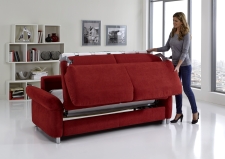 Sofa s funkcí na spaní COMFORT SLEEP_šířka sedáku 162 cm, područky typ 21, plocha na spaní 148 x 200 cm_v látce Kati bordeaux_obr. 9