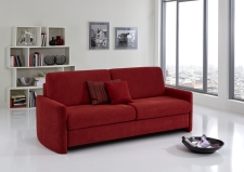 Sofa s funkcí na spaní COMFORT SLEEP_šířka sedáku 182 cm, područky typ 1, vzhled polštářů typ B, korpus typ A, plocha na spaní 168 x 200 cm_v látce Kati bordeaux_obr. 29 Sofa s funkcí na spaní COMFORT SLEEP_šířka sedáku 182 cm, područky typ 1, vzhled polštářů typ B, korpus typ A, plocha na spaní 168 x 200 cm_v látce Kati bordeaux_obr. 29