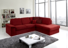 Sedací souprava COMFORT SLEEP_sofa 142 cm s funkcí na spaní + ottoman pravý_v látce Kati bordeaux (skup. 11)_obr. 35 Sedací souprava COMFORT SLEEP_sofa 142 cm s funkcí na spaní + ottoman pravý_v látce Kati bordeaux (skup. 11)_obr. 35