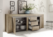 Sideboard CONTE II 200129-05_dub Canyon imitace_otevřený_obr. 26 Sideboard CONTE II 200129-05_dub Canyon imitace_otevřený_obr. 26