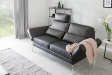 Sedací souprava ENJOY_ 2-sed (varianta 21)_ š/ v/ h: 192/ 82/ 93 cm_ výška s opěrkou hlavy 102 cm_ v kůži Torero nero_ obr. 15 Sedací souprava ENJOY_ 2-sed (varianta 21)_ š/ v/ h: 192/ 82/ 93 cm_ výška s opěrkou hlavy 102 cm_ v kůži Torero nero_ obr. 15