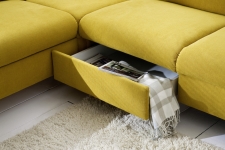Sedací souprava ONTARIO 1031_ úložný prostor_v látce Easy care Yellow Sedací souprava ONTARIO 1031_ úložný prostor_v látce Easy care Yellow