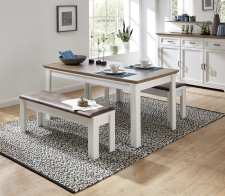 Jídelní stůl JASPER 20 G9 UH 01 nerozložený + 2x lavice 20 G9 UH 03_obr. 15 Jídelní stůl JASPER 20 G9 UH 01 nerozložený + 2x lavice 20 G9 UH 03_obr. 15