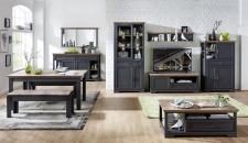 Obývací / jídelní nábytek JASPER graphit_ob. sestava 10 G9 GH 82 + sideboard 21 + zrcadlo 50 + konf. stůl 20 G9 GH 02 + jídelní stůl 20 G9 GH 01 + 2x lavice 20 G9 GH 03_obr. 2 Obývací / jídelní nábytek JASPER graphit_ob. sestava 10 G9 GH 82 + sideboard 21 + zrcadlo 50 + konf. stůl 20 G9 GH 02 + jídelní stůl 20 G9 GH 01 + 2x lavice 20 G9 GH 03_obr. 2