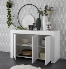 Sideboard CASTELLO 201738-05_otevřený_bílý matný lak_obr. 14 Sideboard CASTELLO 201738-05_otevřený_bílý matný lak_obr. 14