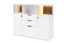 Highboard MAURO 48_bílý matný lak_LED osvětlení jako volitelné příslušenství_obr. 17 Highboard MAURO 48_bílý matný lak_LED osvětlení jako volitelné příslušenství_obr. 17