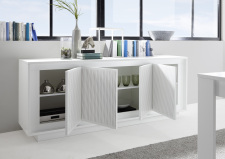 Sideboard MONDE 201793-08S_bílý matný lak-lineární tisk_otevřený_obr. 5 Sideboard MONDE 201793-08S_bílý matný lak-lineární tisk_otevřený_obr. 5