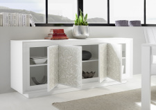 Sideboard MONDE 201793-08F_bílý matný lak - květinový motiv_otevřený_obr. 7 Sideboard MONDE 201793-08F_bílý matný lak - květinový motiv_otevřený_obr. 7
