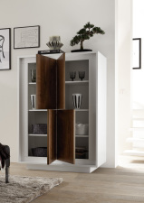 Highboard MONDE 201793-04K_bílý matný lak_dub cognac_otevřený_obr. 15 Highboard MONDE 201793-04K_bílý matný lak_dub cognac_otevřený_obr. 15