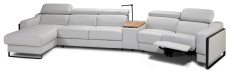 Sedac souprava MORISET_ sestava LL + 2,5BB + PL TRAPEZ + 1 BB + 1,5 EL P + doplkov LED lampa_ rohov rozmry zleva 169 x 429 cm_ polohovateln oprky hlavy ve standardu_ ostatn voliteln funkce za pplatek_  obr. 4
