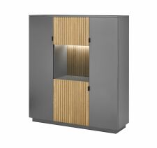 Nábytek do obývacího pokoje a jídelny FELINO at_ highboard 40 20 48-2_ rozměry š/v/h_ 136/152/45 cm_ volitelné LED osvětlení v příslušenství_ obr. 3 Nábytek do obývacího pokoje a jídelny FELINO at_ highboard 40 20 48-2_ rozměry š/v/h_ 136/152/45 cm_ volitelné LED osvětlení v příslušenství_ obr. 3