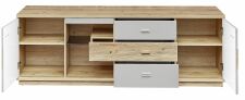 Nábytek do obývacího pokoje ESCALA_ TV- spodní díl 4A 12 MH 32_ rozměry š/v/h_ 190/60/48 cm_ čelní pohled_ otevřený_ obr. 10 Nábytek do obývacího pokoje ESCALA_ TV- spodní díl 4A 12 MH 32_ rozměry š/v/h_ 190/60/48 cm_ čelní pohled_ otevřený_ obr. 10