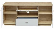 Nábytek do obývacího pokoje ESCALA_ TV- spodní díl 4A 12 MH 30_ rozměry š/v/h_ 155/60/48 cm_ čelní pohled_ otevřený_ obr. 10 Nábytek do obývacího pokoje ESCALA_ TV- spodní díl 4A 12 MH 30_ rozměry š/v/h_ 155/60/48 cm_ čelní pohled_ otevřený_ obr. 10