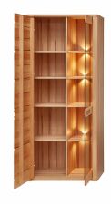 Nábytek do obývacího pokoje NATURA_ vitrína 12 18 FF 01_ rozměry š/v/h_ 85/203/40 cm_ otevřená_ včetně LED osvětlení_ obr. 10 Nábytek do obývacího pokoje NATURA_ vitrína 12 18 FF 01_ rozměry š/v/h_ 85/203/40 cm_ otevřená_ včetně LED osvětlení_ obr. 10