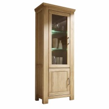 Nábytek do obývacího pokoje SIENA_ vitrína A-05129_ rozměry š/v/h_ 83/210/47 cm_ volitelné LED osvětlení v příslušenství_ obr. 4 Nábytek do obývacího pokoje SIENA_ vitrína A-05129_ rozměry š/v/h_ 83/210/47 cm_ volitelné LED osvětlení v příslušenství_ obr. 4