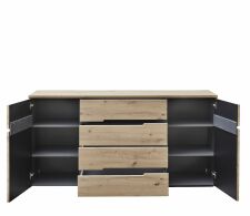 Obývací a jídelní nábytek VANCOUVER_ sideboard 1K G6 GH 20_ otevřený_ obr. 11 Obývací a jídelní nábytek VANCOUVER_ sideboard 1K G6 GH 20_ otevřený_ obr. 11