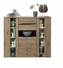 Obývací a jídelní nábytek VANCOUVER_ highboard 1K G6 GH 21_ čelní pohled_ obr. 12 Obývací a jídelní nábytek VANCOUVER_ highboard 1K G6 GH 21_ čelní pohled_ obr. 12