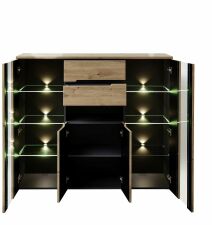 Obývací a jídelní nábytek VANCOUVER_ highboard 1K G6 GH 21_ otevřený_ obr. 13 Obývací a jídelní nábytek VANCOUVER_ highboard 1K G6 GH 21_ otevřený_ obr. 13