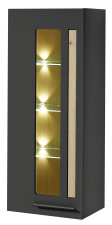 Závěsná vitrina LAMIA graphite 10 J4 GH 10 _ šikmý pohled_ obr. 21 Závěsná vitrina LAMIA graphite 10 J4 GH 10 _ šikmý pohled_ obr. 21