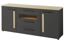 Sideboard LAMIA graphite 10 J4 GH 20 _ šikmý pohled_ obr. 27 Sideboard LAMIA graphite 10 J4 GH 20 _ šikmý pohled_ obr. 27