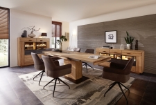 Obývací a jídelní nábytek LAUSANNE_jídelna_sideboard 21 + highboard 22 + jídelní stůl stůl 20 65 HH 01 (rozložený) + 6x židle 2H 05 HH 70_obr. 7 Obývací a jídelní nábytek LAUSANNE_jídelna_sideboard 21 + highboard 22 + jídelní stůl stůl 20 65 HH 01 (rozložený) + 6x židle 2H 05 HH 70_obr. 7