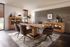Obývací a jídelní nábytek LAUSANNE_jídelna_sideboard 21 + highboard 22 + jídelní stůl stůl 20 65 HH 01 (rozložený) + 6x židle 2H 05 HH 70_obr. 14 Obývací a jídelní nábytek LAUSANNE_jídelna_sideboard 21 + highboard 22 + jídelní stůl stůl 20 65 HH 01 (rozložený) + 6x židle 2H 05 HH 70_obr. 14