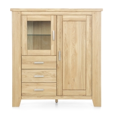 Masivní nábytek LOFT_highboard typ 42_čelní pohled Masivní nábytek LOFT_highboard typ 42_čelní pohled