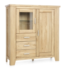Masivní nábytek LOFT_highboard typ 42_šikmý pohled Masivní nábytek LOFT_highboard typ 42_šikmý pohled