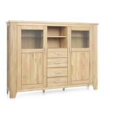 Masivní nábytek LOFT_highboard typ 38_šikmý pohled Masivní nábytek LOFT_highboard typ 38_šikmý pohled