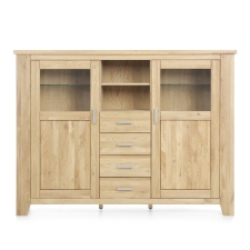 Masivn nbytek LOFT_ highboard typ 155 194 38_ eln pohled_ obr. 19