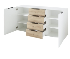 Sideboard MOONLIGHT 10 H9 WH 20_šikmý pohled_otevřený_obr. 28 Sideboard MOONLIGHT 10 H9 WH 20_šikmý pohled_otevřený_obr. 28