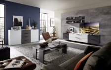 Obývací sestava MOONLIGHT 10 H9 WG 85 + sideboard 20 + konferenční stůl 20 H9 WG 02_variantní umístění TV_obr. 8 Obývací sestava MOONLIGHT 10 H9 WG 85 + sideboard 20 + konferenční stůl 20 H9 WG 02_variantní umístění TV_obr. 8