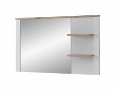 Předsíňový nábytek AVALLON grey_ závěsné zrcadlo s policemi 30 G7 HM 52_ š/v/h_ 130/80/17 cm_ šikmý pohled_ obr. 9 Předsíňový nábytek AVALLON grey_ závěsné zrcadlo s policemi 30 G7 HM 52_ š/v/h_ 130/80/17 cm_ šikmý pohled_ obr. 9