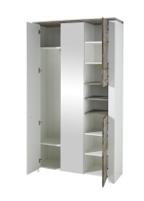 Předsíňový nábytek MESSINA_ šatní skříň 30 96 WD 03_ rozměry_ š/v/h_ 112/198/39 cm_ otevřená_ vnitřní uspořádání_ obr. 8 Předsíňový nábytek MESSINA_ šatní skříň 30 96 WD 03_ rozměry_ š/v/h_ 112/198/39 cm_ otevřená_ vnitřní uspořádání_ obr. 8