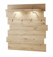 Předsíňový nábytek SINA_ závěsný šatní panel 3S D6 WH 40_ šikmý pohled_ obr. 18 Předsíňový nábytek SINA_ závěsný šatní panel 3S D6 WH 40_ šikmý pohled_ obr. 18