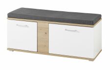 Předsíňový nábytek SINA_ sedací lavice - botník 3S D6 WH 60_ šikmý pohled_ obr. 21 Předsíňový nábytek SINA_ sedací lavice - botník 3S D6 WH 60_ šikmý pohled_ obr. 21