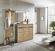 Předsíňový nábytek VANCOUVER_ sestava 3B A1 GH 82_šikmý pohled_ obr. 7 Předsíňový nábytek VANCOUVER_ sestava 3B A1 GH 82_šikmý pohled_ obr. 7